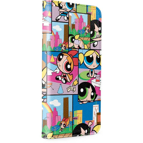 Cartoon Network Powerpuff Girls Patches iPhone 15 Pro Max Folio Case